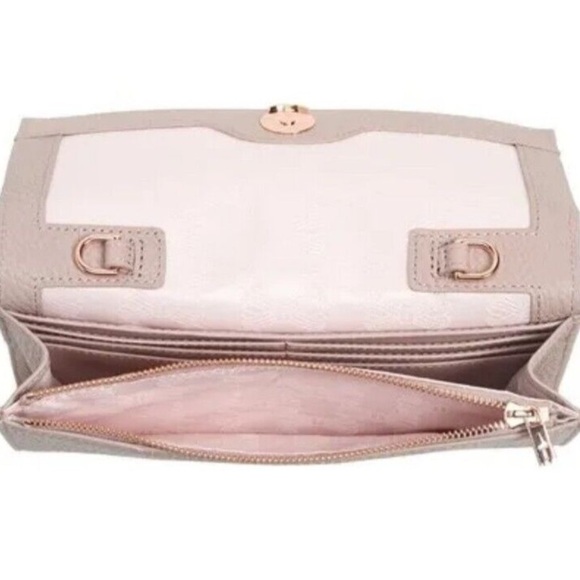 NWOT Ted Baker-CIMMY- Knotted Crossbody Matinee Leather Wallet-Pink - Picture 2 of 12